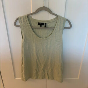 Theory Women’s Pale Green Sleeveless Tank Top Shirt Size L